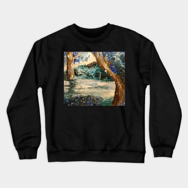 Backyard Crewneck Sweatshirt by csteever